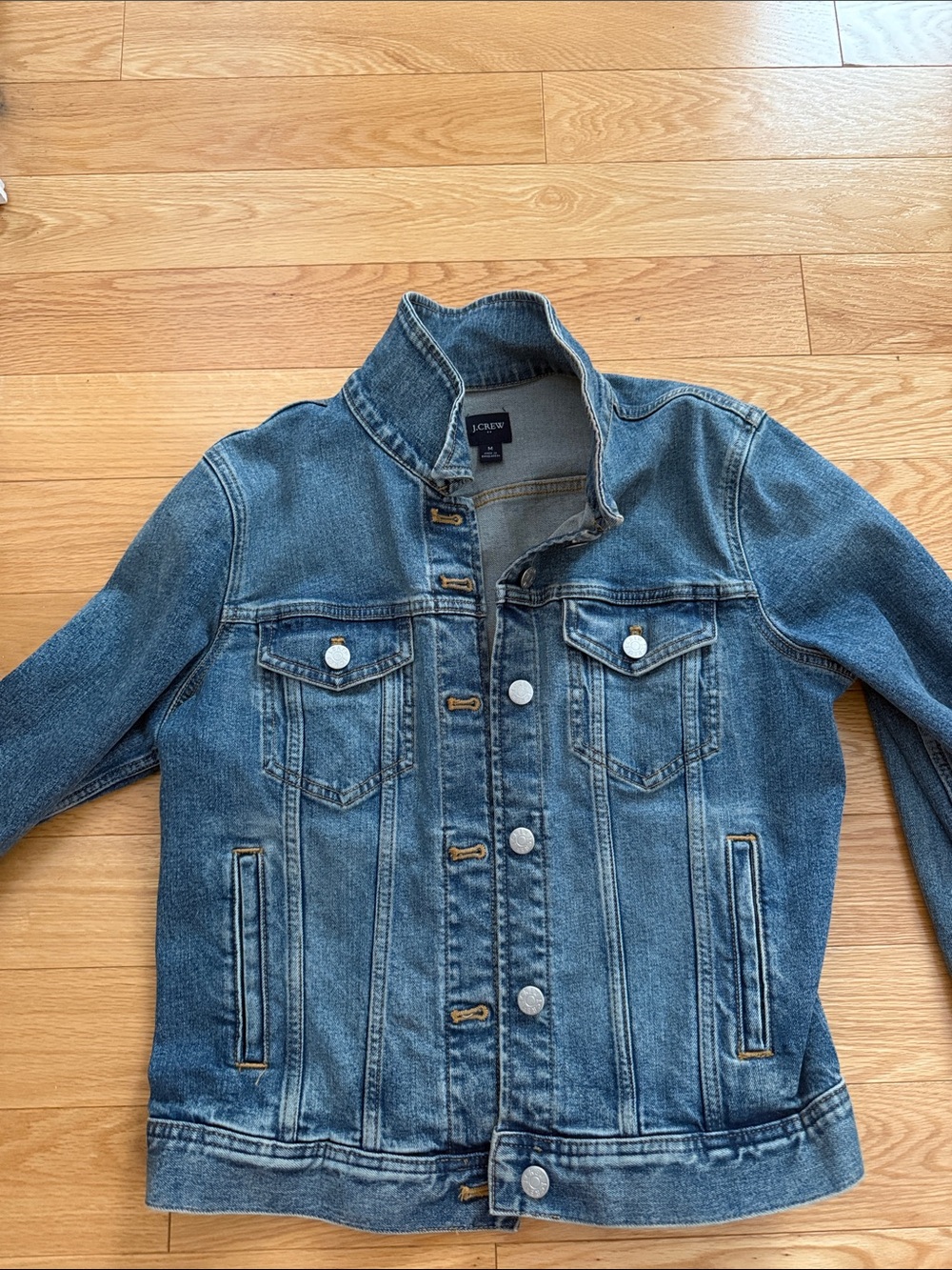 J. Crew Medium Blue Denim Trucker Jacket